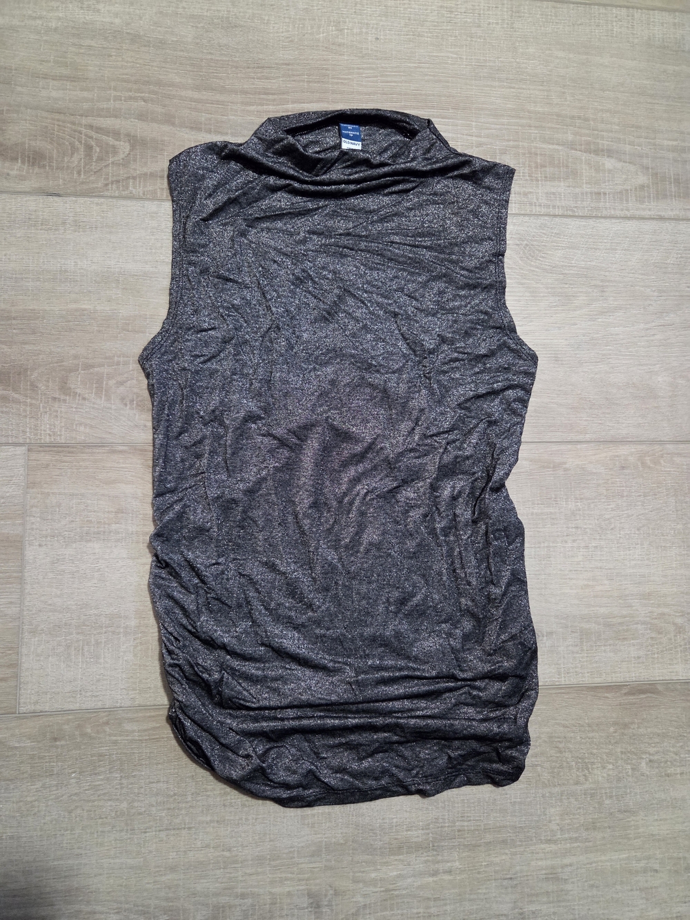 Old Navy Maternity - Metallic Charcoal Sleeveless Mock Neck Cami XS